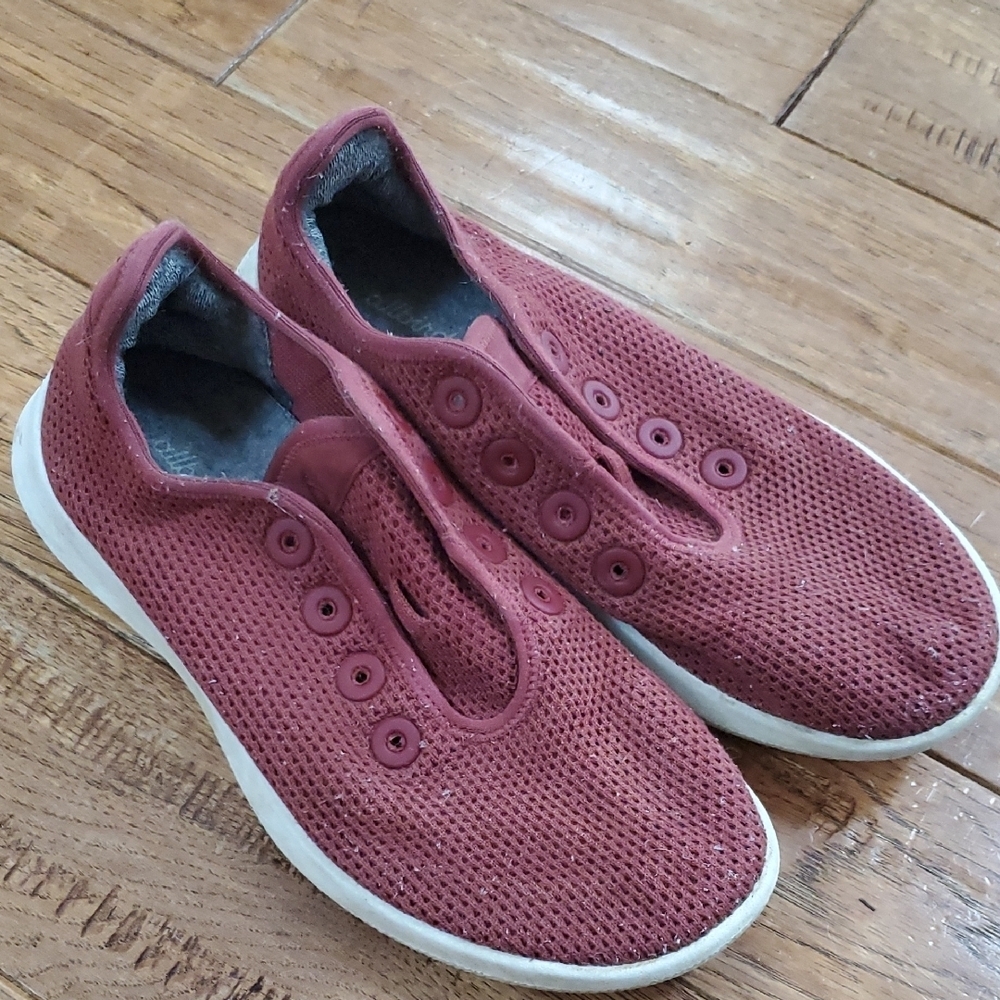 Allbirds Tree Runners Maroon Slip-On Shoes